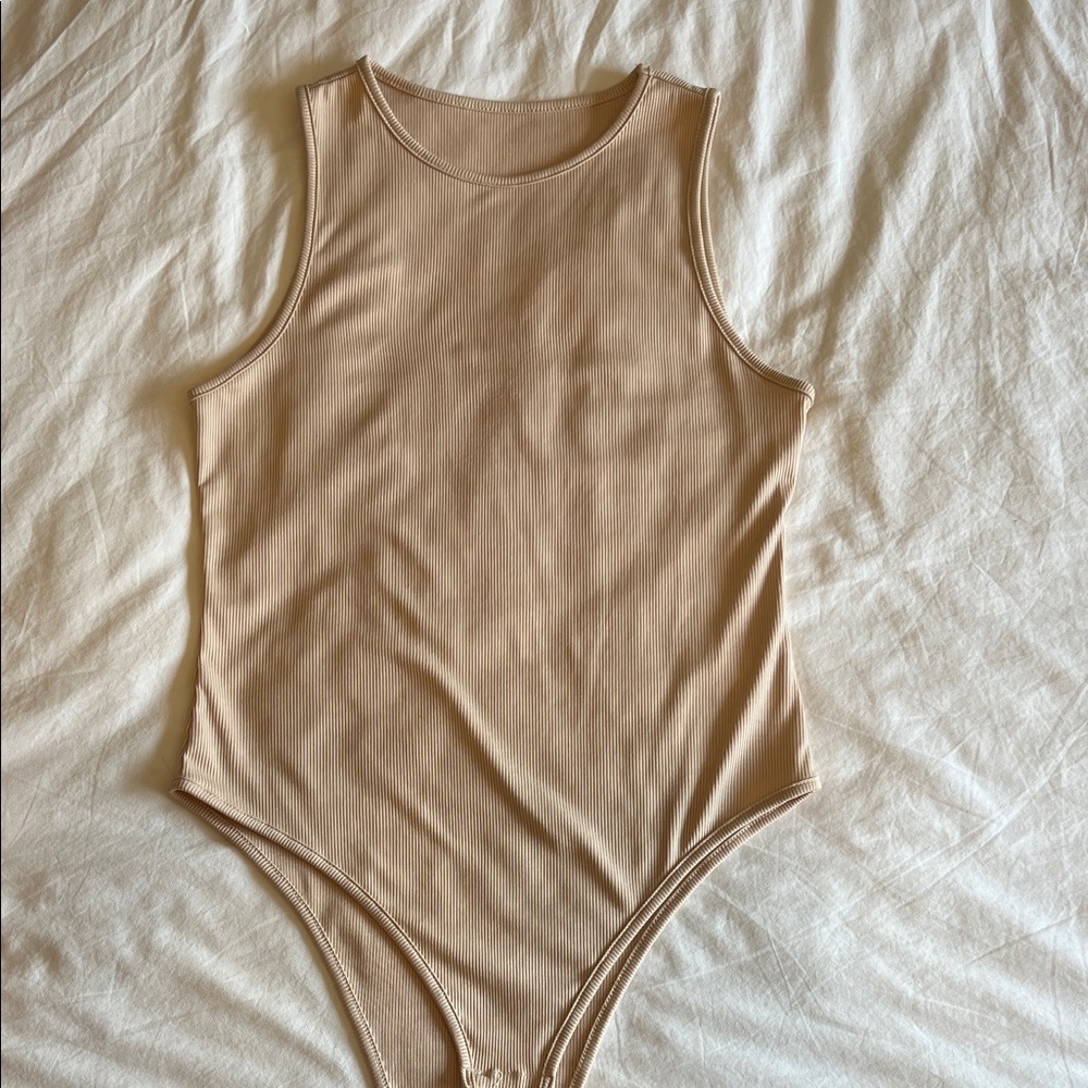 Elegant Tan Women's Bodysuit